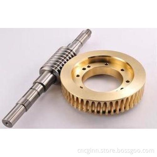 Plated / Nitrification Carbon Steel Metal Gears Worm Wheel
